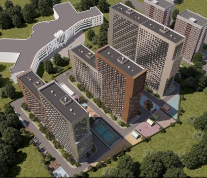 Студия, 33.49 м²